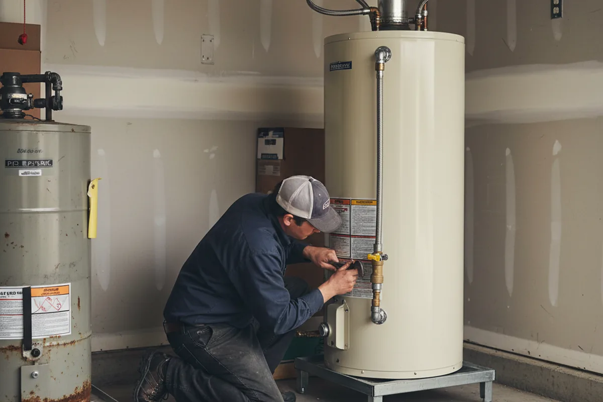 Water heater and shutoff valve replacement in Jbsa Lackland